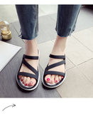 Xajzpa - Summer Thicken Sandals Slip on Woman Croc Anti-Skid Hole Jelly Shoes Flat Garden Beach Shoes House Slippers