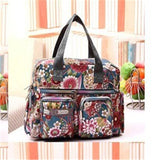 Xajzpa - Ladies Messenger Bag Casual Handbag Shoulder Large Capacity Waterproof Tote Bag Flower Printed Bags Outdoor Picnic Bag For Women