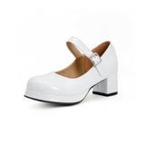 Xajzpa - Light candy patent leather chunky heels