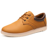 Xajzpa - Men Leather Casual Shoes Men Summer Brand Comfortable Flat Shoes for Men Trendy Sneaker Men Oxfords Shoes