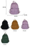 Xajzpa - Vintage Casual Backpack Women Travel Bag Fashion High Capacity Solid Color Women's Backpack Student Zipper School Bag