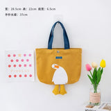 Xajzpa - Kawaii Shoulder Bag Women Cartoon Duck Large Capacity Canvas Bags Japanese Style All-match Student Book Storage Messenger Bags