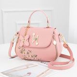 Xajzpa - Fashion Embroidery Female Bag New Handbags Small Bag Sweet Lady Shoulder Bag High Quality PU Leather Messenger Bag