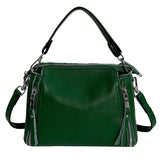 Xajzpa - Women Handbag 100% Genuine Leather Shoulder bag Luxury Brand Small Bucket Bag High Quality Female Messenger Bag Fashion Tote Sac