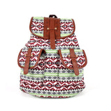 Xajzpa - Women Printing Backpack Canvas School Bags For Teenagers Large Shoulder Bag Weekend Travel Rucksack High Quality