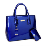 Xajzpa - Women Handbags High Quality Patent Leather Women's Bag Fashion Shoulder bag Luxury Tote bag+card package Designer Messenger Bags