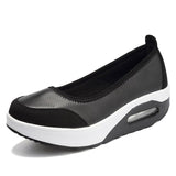 Xajzpa - Women Sneakers Flats Loafers Sweet Shallow Comfort Moccasins Slip-on PU Platform Ladies Vulcanized Shoes Walking Sneakers