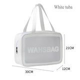 Xajzpa - Travel Storage Toiletry Organize Women Waterproof PVC Cosmetic Portable Bag Transparent  Zipper Make Up Case Female Wash Kit