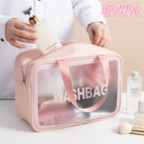 Xajzpa - Travel Storage Toiletry Organize Women Waterproof PVC Cosmetic Portable Bag Transparent  Zipper Make Up Case Female Wash Kit