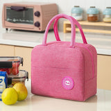 Xajzpa - Portable Lunch Bag New Thermal Insulated Lunch Box Tote Cooler Handbag Bento Pouch Dinner Container School Food Storage Bags