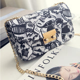 Xajzpa - New Women Bags Summer Graffiti Ladies Designer Handbags High Quality Chain Mini Bag Women Messenger Bags For Women Clutch