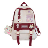 Xajzpa - Casual for Girl Student Backpack Large Capacity Travel Female Fashion School Bags High Quality Cute for Teenager Backpack