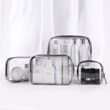 Xajzpa - PVC waterproof transparent cosmetic bag wash bath storage bag travel multi-function storage bag cosmetic handbag tool box