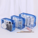 Xajzpa - PVC waterproof transparent cosmetic bag wash bath storage bag travel multi-function storage bag cosmetic handbag tool box