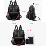 Xajzpa - Fashion Anti-theft Women Backpacks Famous Brand High Quality Leather Female Backpack Ladies Large Capacity School Bag for Girls