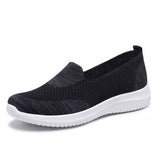 Xajzpa - Hot Sale Women's Flat Shoes Summer Mesh Breathable Casual Flats Sneakers Ladies Knitting Shallow Comfort Walking Shoes