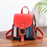 Xajzpa - Woman fashion backpack female PU leather plaid backpack small shoulder bag for women casual travel back pack girl backbag gift