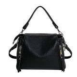 Xajzpa - Women Handbag 100% Genuine Leather Shoulder bag Luxury Brand Small Bucket Bag High Quality Female Messenger Bag Fashion Tote Sac