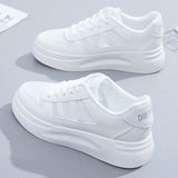 Xajzpa - Small White Shoes for Women Breathable Students Casual Shoes Sneakers Women Korean Style Mesh Women's Shoes for Spring Autumn