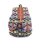 Xajzpa - Women Printing Backpack Canvas School Bags For Teenagers Large Shoulder Bag Weekend Travel Rucksack High Quality