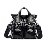 Xajzpa - Fashion Rivet Letter Leather Women Handbags High Quality Luxury Women Shoulder Bags Designer Large Capacity Female Messenger Bag