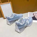 Xajzpa - Designer Sneakers Women Platform Shoes Fashion Zapatillas Mujer Basket Femme Ladies Trainers Casual Chunky Sneakers Woman