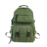 Xajzpa - Waterproof nylon Women Backpack Female Large capacity buckle backpack Unisex schoolbag Laptop Backpacks Travel Mochila