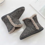 Xajzpa - Men Casual Winter Home Slippers Mens Warm Cotton Faux Fur Indoor Flat Shoes Male Comfortable Furry Flats For Bedroom Couples