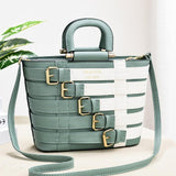 Xajzpa - Luxury Handbags Women Bags Designer Large Solid Belt Buckle Crossbody Shoulder Bags Women Messenger Bags Ladies Handbag