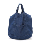 Xajzpa - New Denim Bag Neutral And Women Canvas Bag Large Shopping Bag Art Student Bag Unisex Shoulder Bag