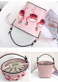 Xajzpa - quality Fashion Designer Fashion Flamingo Bucket bag Women PU Leaather Handbags Female Ladies Shoulder Bags sac a main femme Crossbody Bag