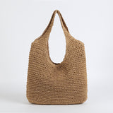 Xajzpa - Fashion Straw Women Shoulder Bags Paper Woven Female Handbags Large Capacity Summer Beach Straw Bags Casual Tote Purses