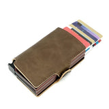 Xajzpa - Minimalist Anti Rfid Blocking Wallet Men&#39;s Money Clip Slim Mini Wallet