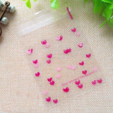 Xajzpa - Wedding Welcome Bags 50Pcs/lot Cute Heart Theme Candy Cookie Bags Wedding Birthday Party Candy Buscuit Packaging Bag Christmas Plastic Gift Bags