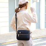 Xajzpa - Women Fashion Solid Color Zipper Waterproof Nylon Shoulder Bag Female Crossbody Bag Ladies Bolsa Waterproof Travel Messenger Bag