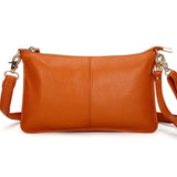 Xajzpa - Women Genuine Leather Day Clutches Candy Color Shoulder Bags Women&#39;s Fashion Crossbody Bags Small Clutch Bags