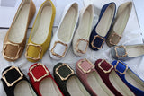 Xajzpa - New Big Size Women Flats Shallow Candy Color Shoes Woman Loafers Autumn Fashion Sweet Flat Casual Shoes Women Plus Size 35-43