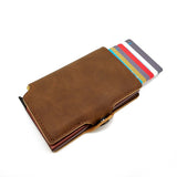 Xajzpa - Minimalist Anti Rfid Blocking Wallet Men&#39;s Money Clip Slim Mini Wallet