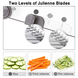 Xajzpa - Mandoline Slicer Stainless Steel Vegetable Julienner Adjustable Safe Blades Grater Professional Multi-function Tomato Slicer