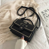 Jsvery Elegant Female Casual Tote Bag Fashion New High Quality PU Leather Women's Designer Handbag Rivet Shoulder Messenger bag jsvery
