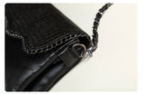 Xajzpa - Casual Crossbody Bag Female Messenger Bags black PU Leather Women's Shoulder Bags Chain women Envelope clutch purses