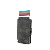 Xajzpa - Minimalist Anti Rfid Blocking Wallet Men&#39;s Money Clip Slim Mini Wallet