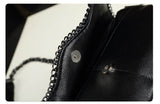 Xajzpa - Casual Crossbody Bag Female Messenger Bags black PU Leather Women's Shoulder Bags Chain women Envelope clutch purses