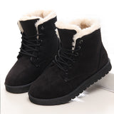 Xajzpa - Women Boots Winter Warm Snow Boots Women Faux Suede Ankle Boots For Female Winter Shoes Botas Mujer Plush Shoes Woman