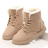 Xajzpa - Women Boots Winter Warm Snow Boots Women Faux Suede Ankle Boots For Female Winter Shoes Botas Mujer Plush Shoes Woman