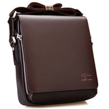 Xajzpa - New Arrived Luxury Brand Men's Messenger Bag Vintage PU Leather Shoulder Bag Handsome Crossbody Handbags Free Shipping