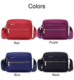 Xajzpa - Women Fashion Solid Color Zipper Waterproof Nylon Shoulder Bag Female Crossbody Bag Ladies Bolsa Waterproof Travel Messenger Bag