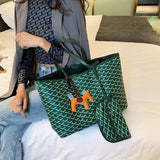 Xajzpa - Large Winter Woman Tote Bag Korea Big Woman Handbag Luxury Designer Female Leather Shoulder Bag Shopper With Zipper