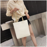 Xajzpa - Women&#39;s Bag New Vertical Korean Fashion Solid Color Casual Shoulder Bag Large Capacity Portable Tote Bag