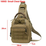 Xajzpa - Laser Men Chest Bag Sling Hiking Backpack Military Tactical Army Shoulder Fishing Bags Travel Camping Molle Bag Hunting XA230A